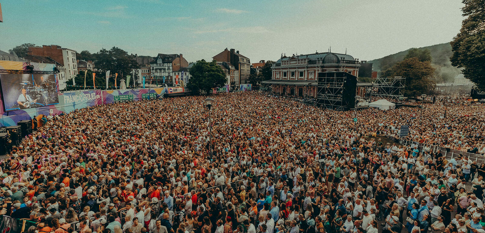 La grande foule aux Francofolies de Spa